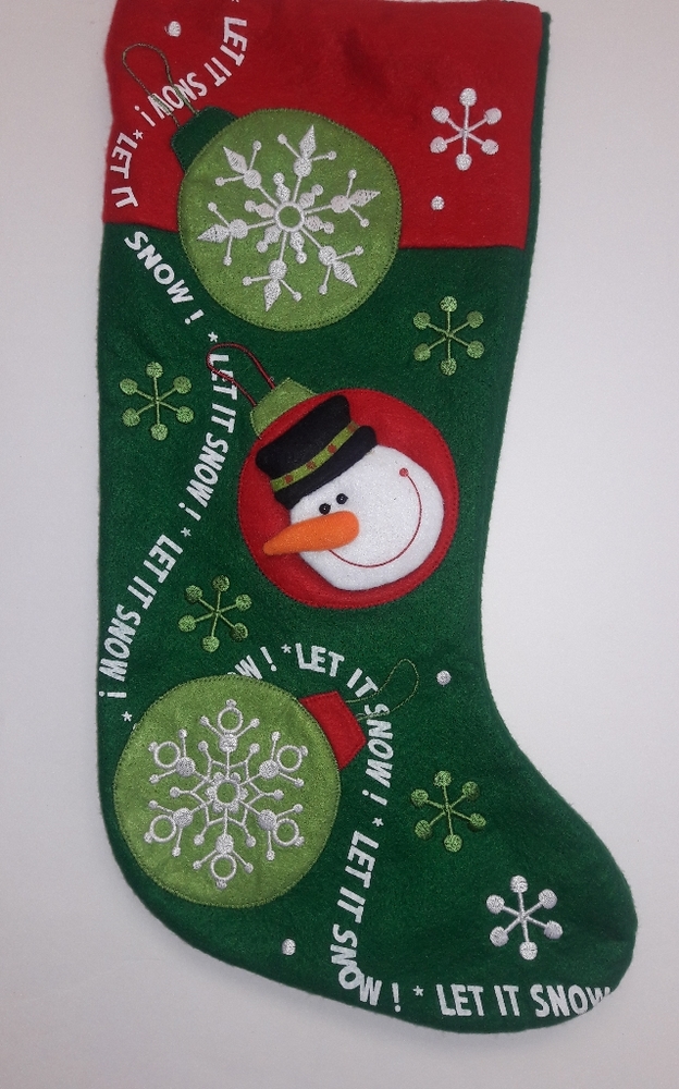 Snowman stocking - Picture 3 of 3